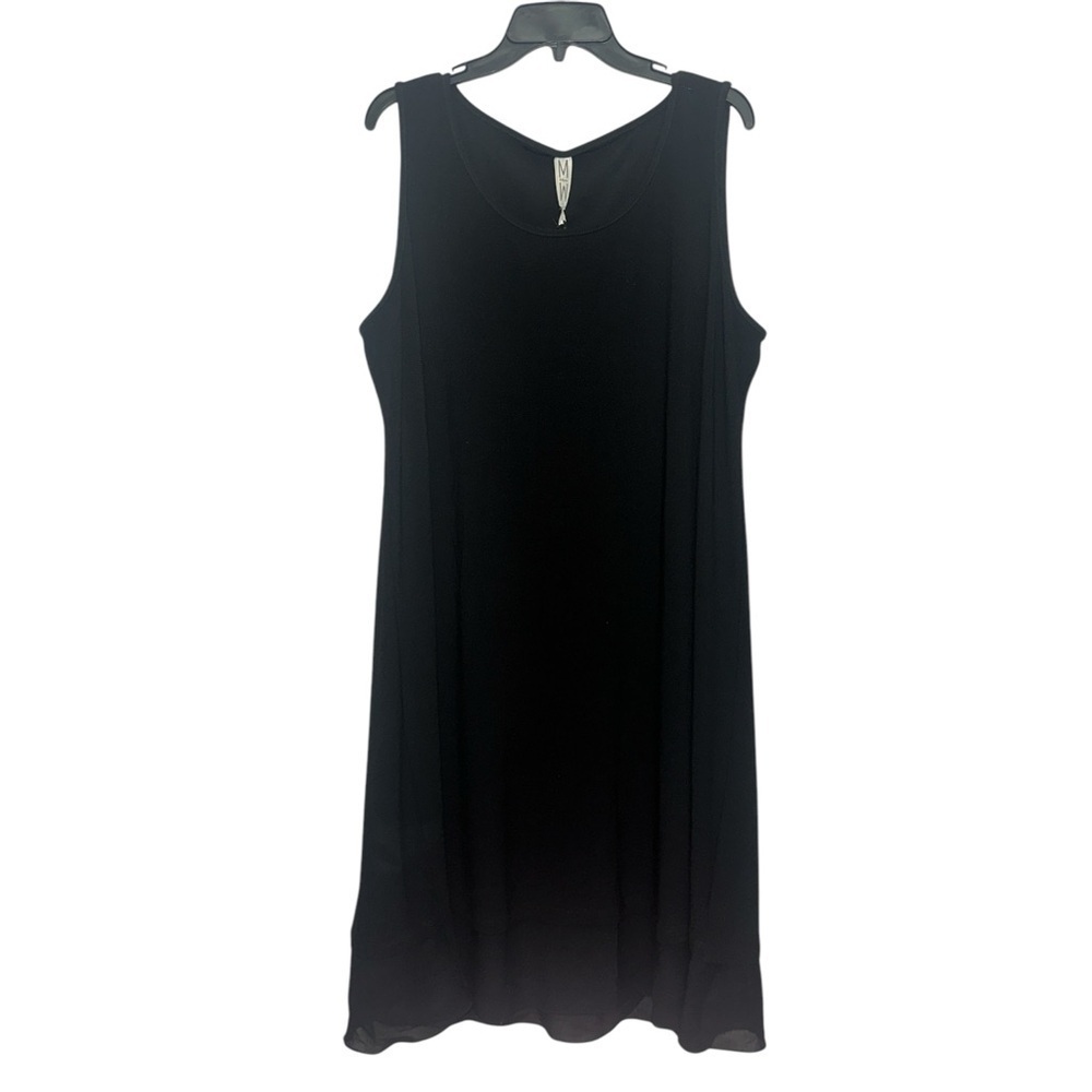Marla Wynne Sleeveless Dress Black Travel Basic Capsule Stretch NWT